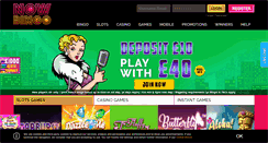Desktop Screenshot of nowbingo.com